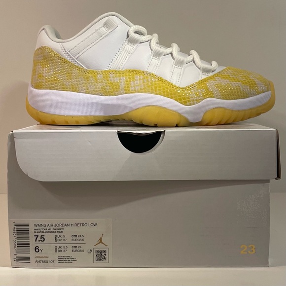 Jordan Shoes - 💛 [BRAND NEW] AIR JORDAN 11 RETRO LOW YELLOW SNAKESKIN WOMENS SHOES SIZE 7.5 💛